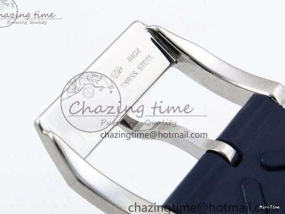 MIROTIME 0511 Casual Portuguese Chrono IW3716 Z+F 1:1 Best Edition White Dial on Blue Rubber Strap A 7016